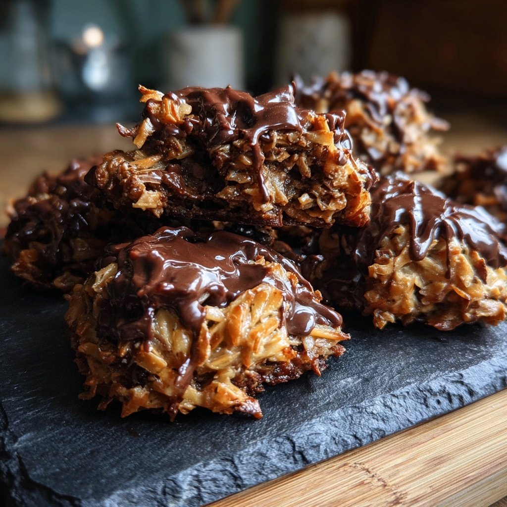 Chocolate Coconut Peanut Clusters