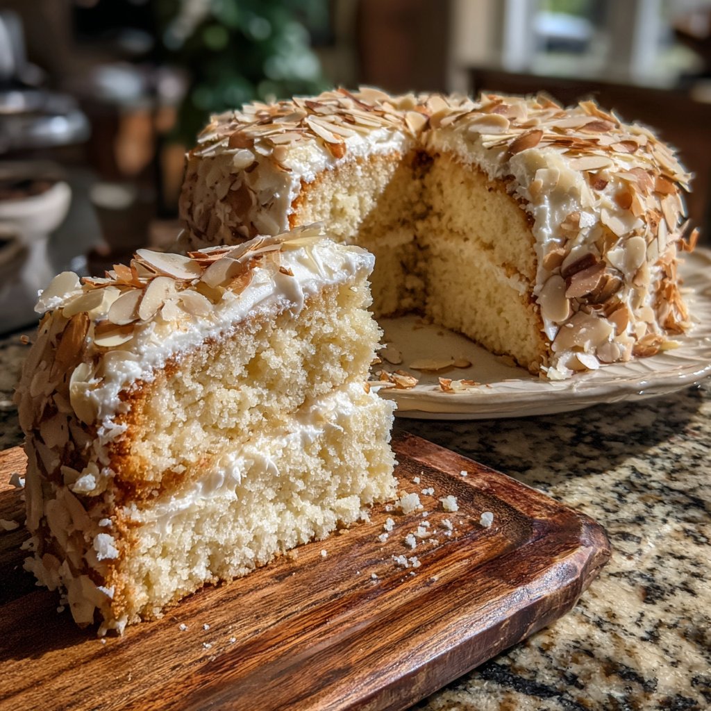 Vanilla Almond Yogurt Cake