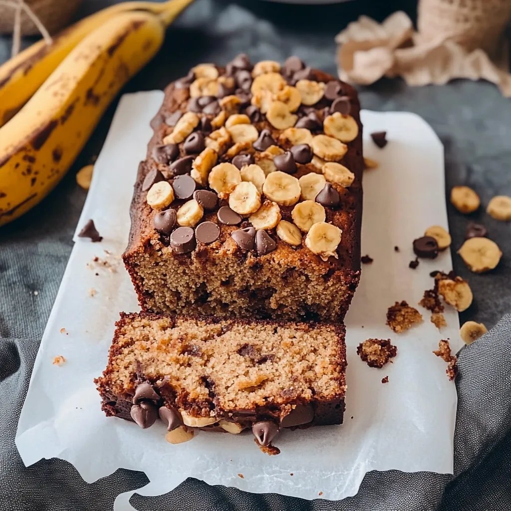 Healthier Chocolate Chip Banana Bread