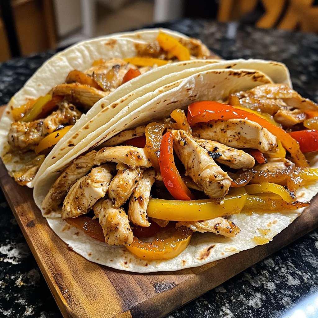 Cozy Crockpot Chicken Fajitas