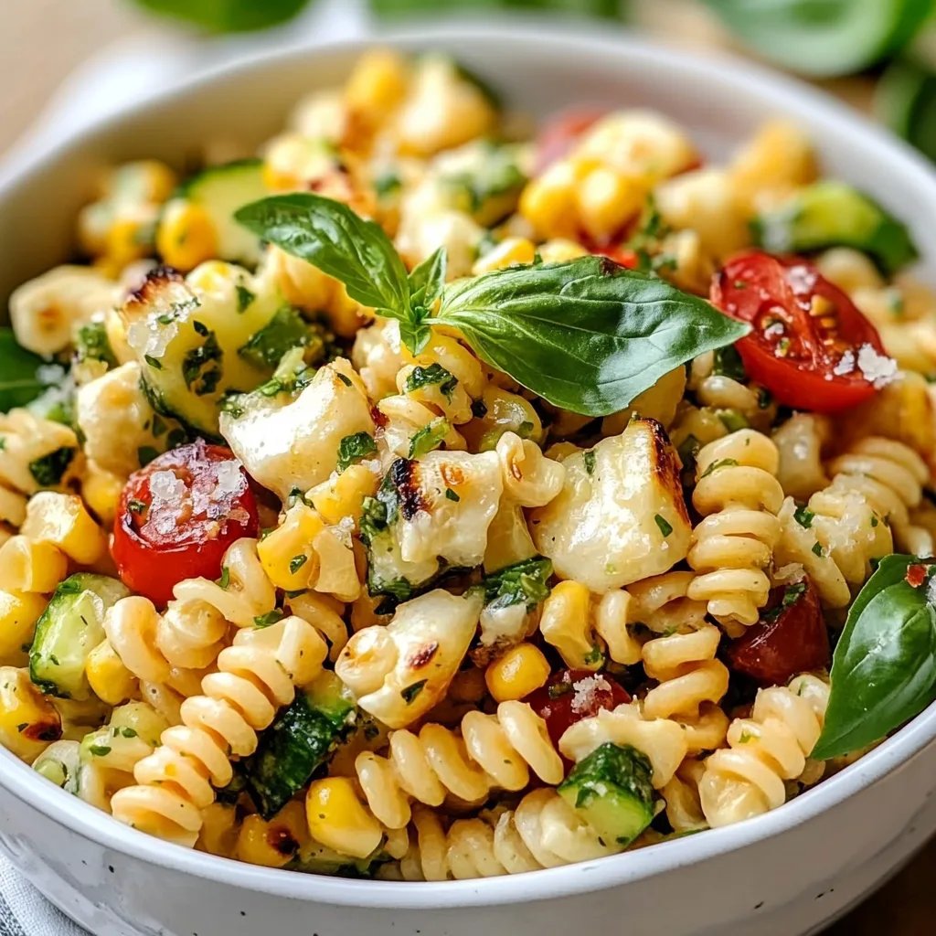 Healthy Street Corn Pasta Salad