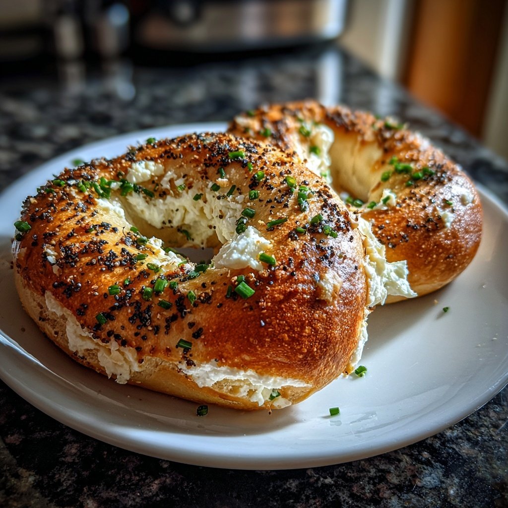 Savory Cottage Cheese Bagels