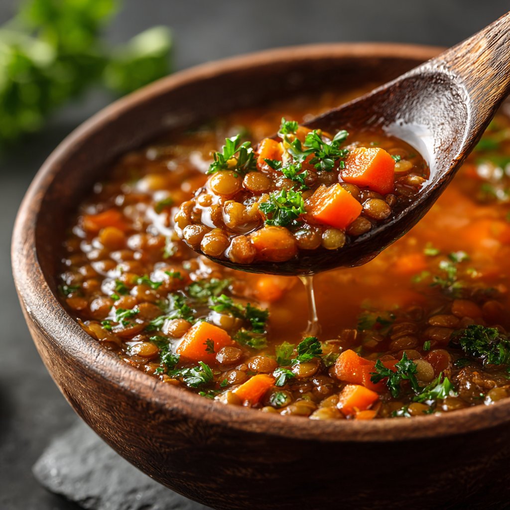 Healthy Crockpot Lentil Soup