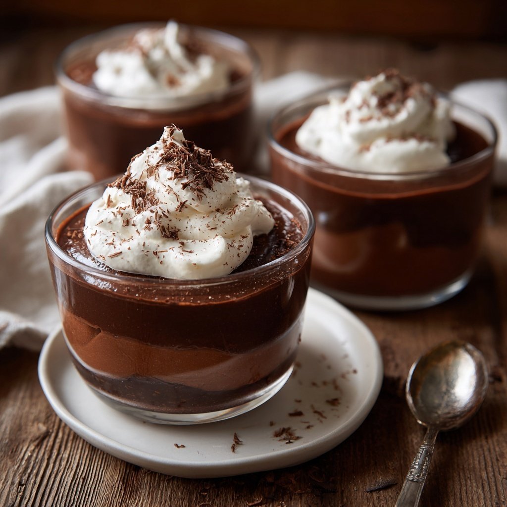 Creamy Chocolate Pudding Cups