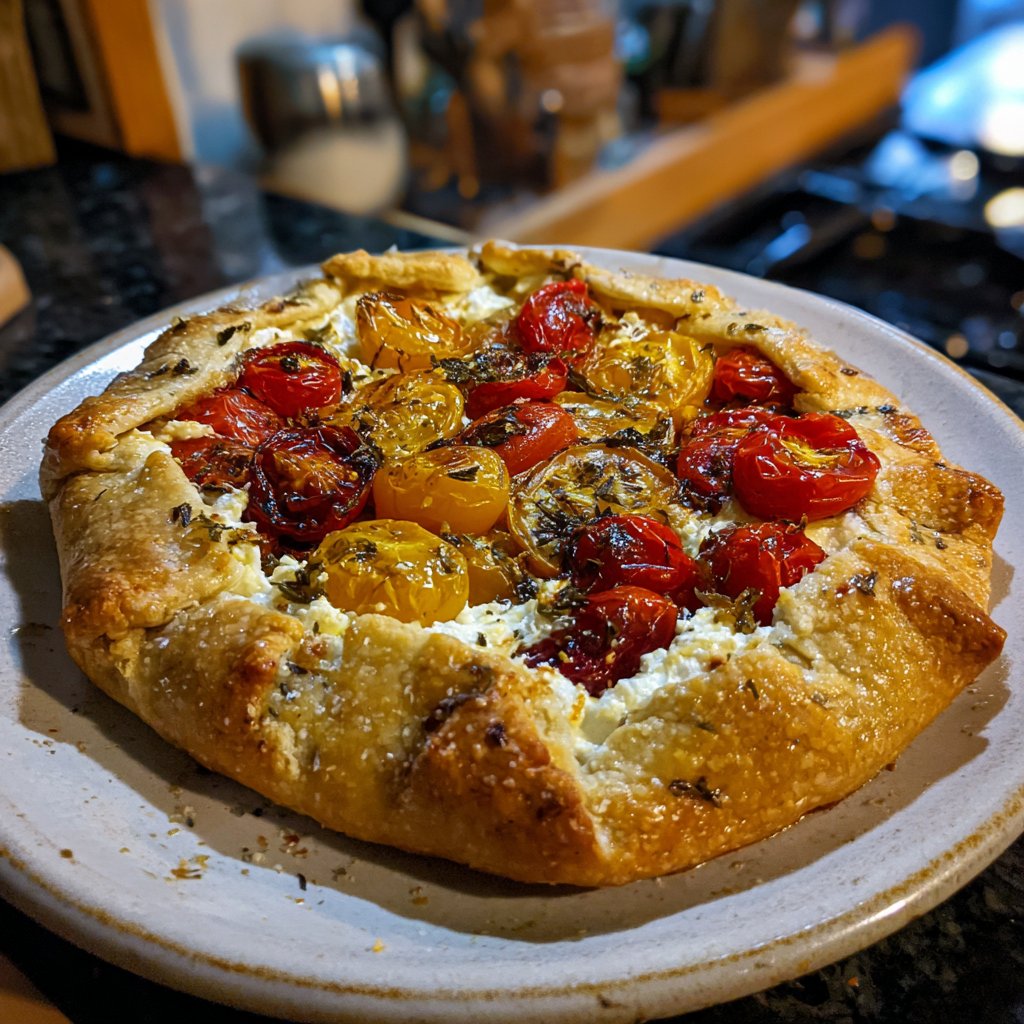 Tomato Galette with Whipped Ricotta