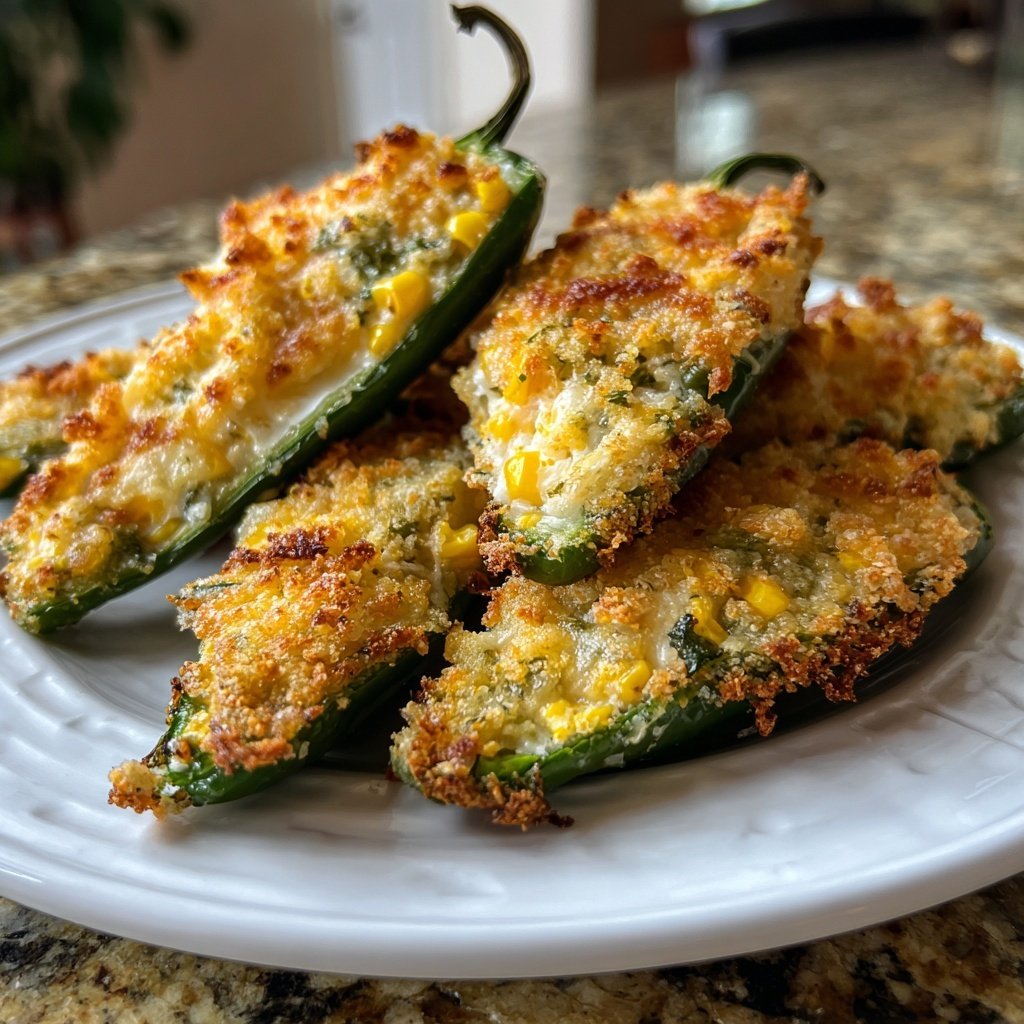 Jalapeno Poppers with Corn and Cheese