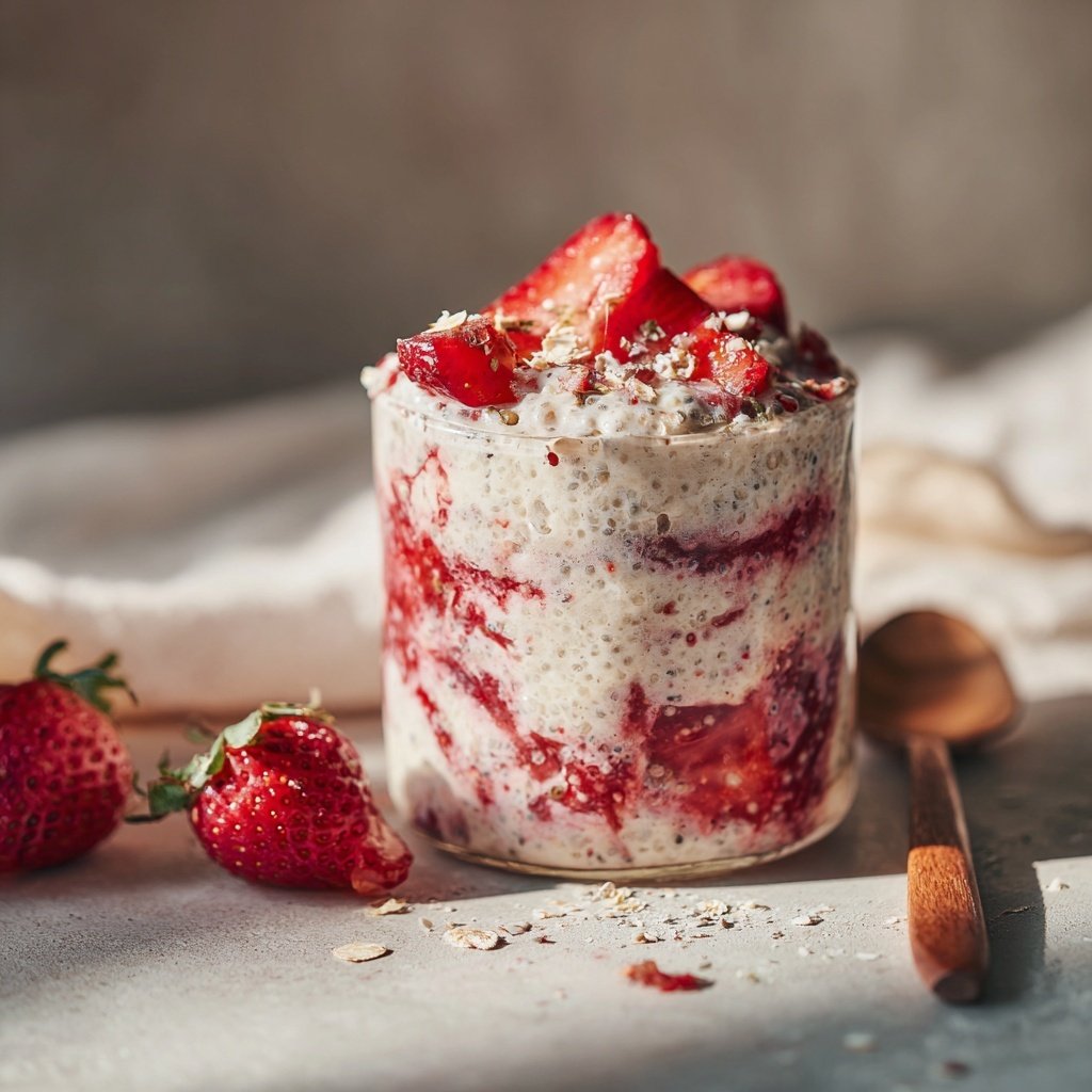 Strawberry Vanilla Chia Pudding