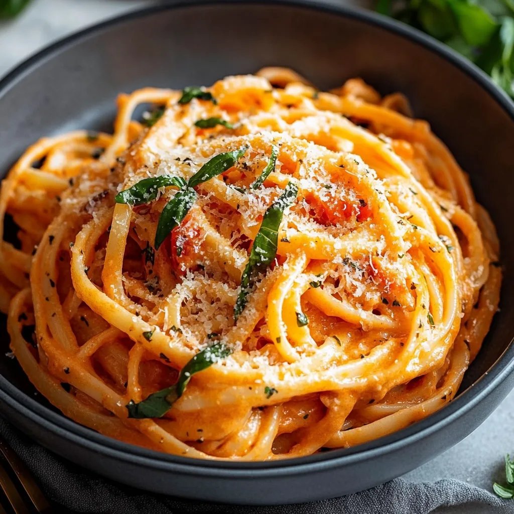 Easy One Pot Creamy Tomato Pasta