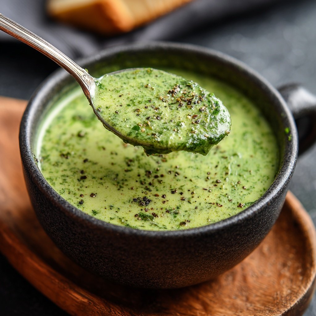 Creamy Lemon Spinach Soup