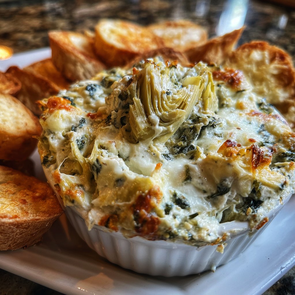 Super Bowl Spinach Artichoke Dip