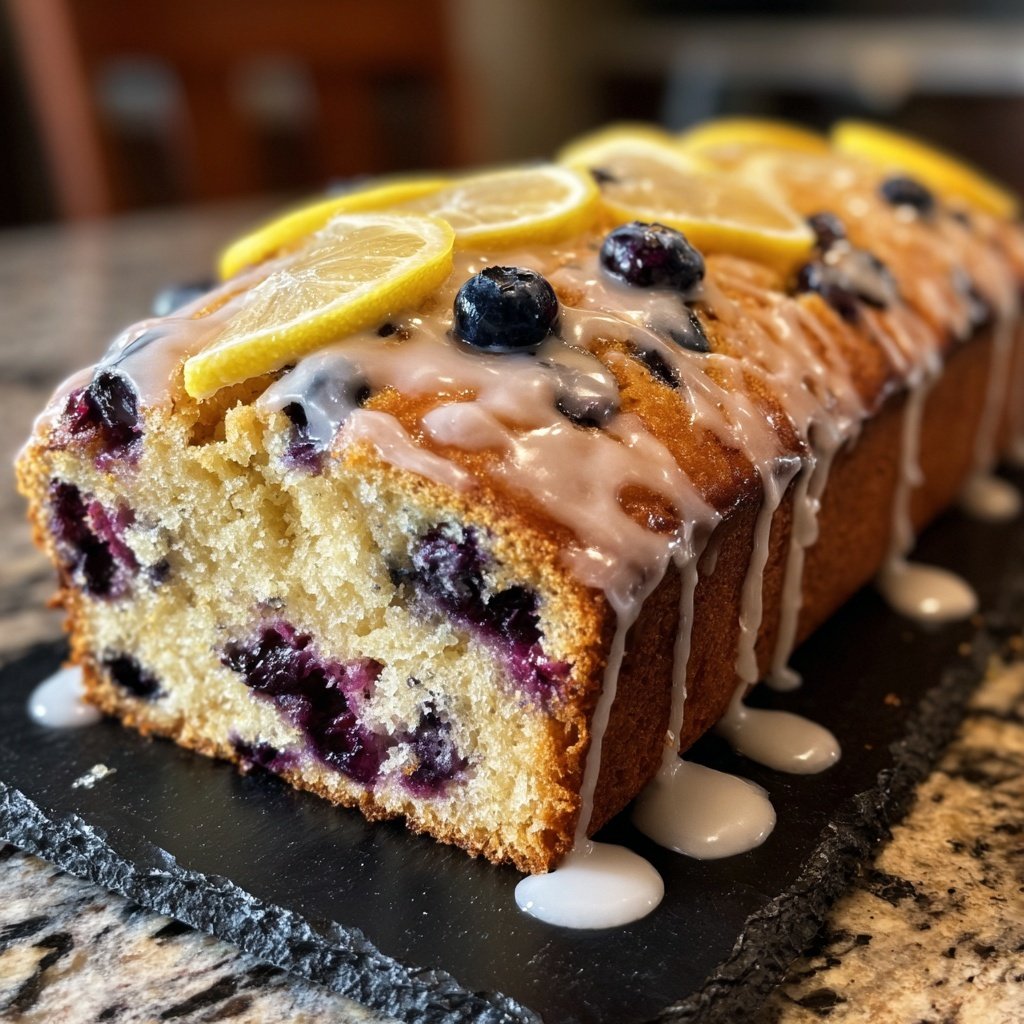 Baking & Desserts Lemon Blueberry Loaf Cake