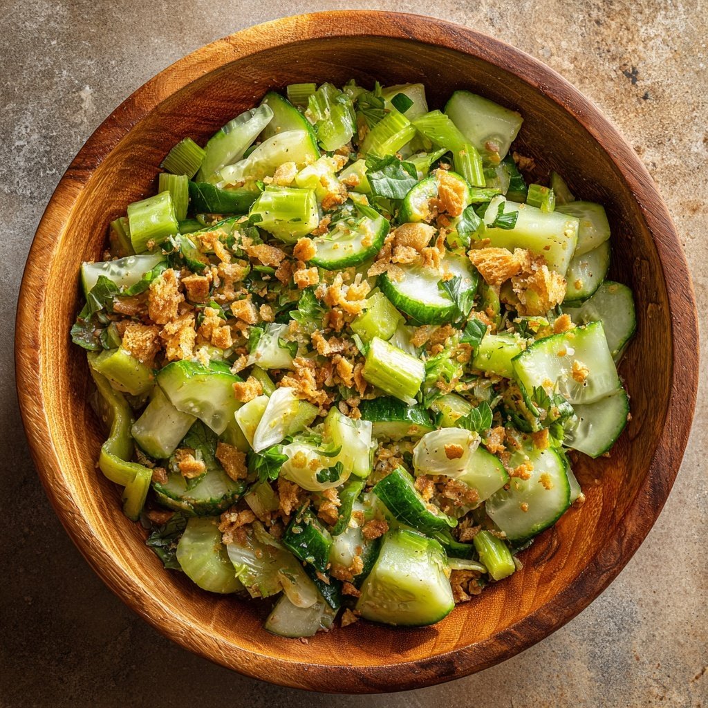 Celery Cucumber Crunch Salad